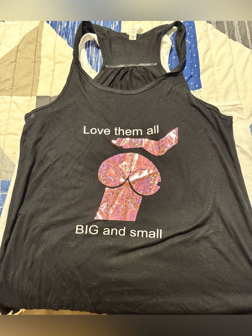 Bella Canvas Black Tank Top with Subtle Sheen